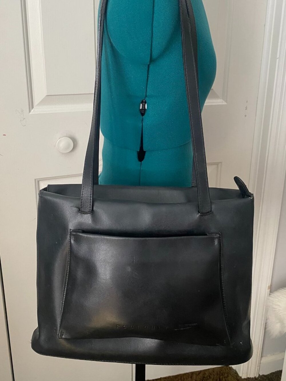 Vintage Maison Pouchet leather shoulder bag